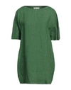 Cristina Bonfanti Woman Mini Dress Green Size M Linen