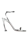Piferi Pīferi Woman Sandals Silver Size 8 Vegetable Fiber In Silver