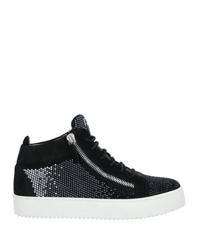 Giuseppe Zanotti Man Sneakers Black Size 10 Soft Leather