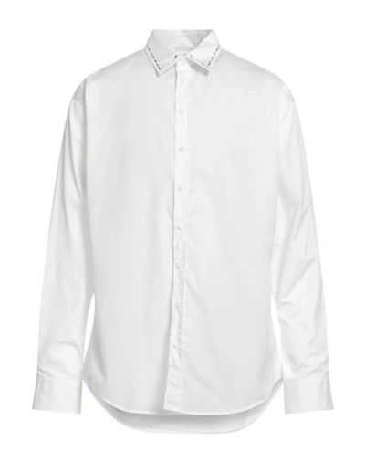 Dsquared2 Man Shirt White Size 32 Cotton