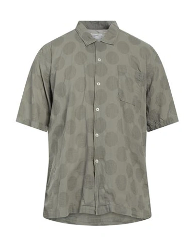 Universal Works Man Shirt Sage Green Size Xxl Cotton