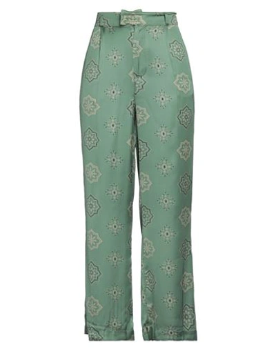 Swildens Woman Pants Green Size 8 Viscose