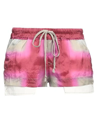 Rick Owens Woman Shorts & Bermuda Shorts Magenta Size 8 Cupro