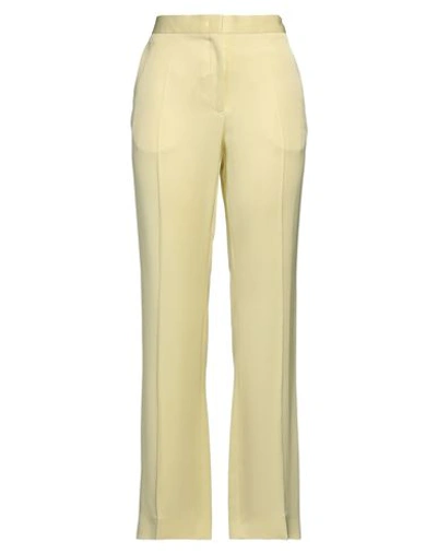 JIL SANDER JIL SANDER WOMAN PANTS LIGHT YELLOW SIZE 6 VISCOSE