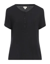 L Agence L'agence Woman T-shirt Black Size L Modacrylic, Elastane