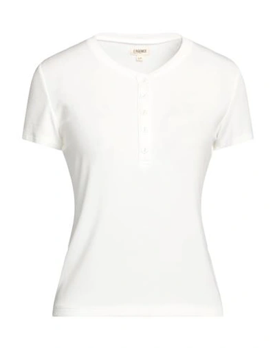 L Agence L'agence Woman T-shirt Off White Size S Modacrylic, Elastane
