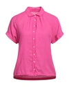 Hartford Woman Shirt Fuchsia Size 0 Cotton In Pink
