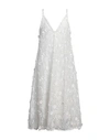 Agua By Agua Bendita Woman Midi Dress White Size M Polyester In White