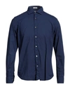 Hartford Man Shirt Midnight Blue Size Xxl Cotton