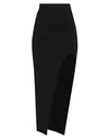 Rick Owens Woman Maxi Skirt Black Size S Viscose, Polyester, Polyamide, Elastane In Black