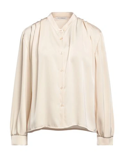 Le Streghe Woman Shirt Beige Size L Polyester