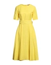 P.a.r.o.s.h P. A.r. O.s. H. Woman Midi Dress Yellow Size S Viscose, Linen