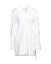 OFF-WHITE OFF-WHITE WOMAN SHIRT WHITE SIZE 8 COTTON, POLYESTER