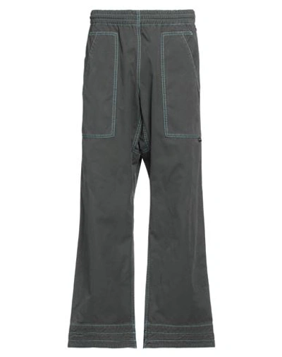 Palm Angels Man Pants Lead Size Xl Cotton In Grey
