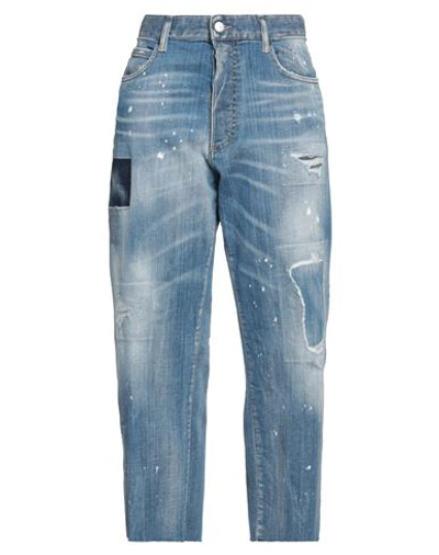 Dsquared2 Woman Jeans Blue Size 8 Cotton, Elastane