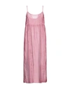 Un-namable Woman Midi Dress Pastel Pink Size 8 Cotton, Silk