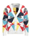Missoni Man Cardigan Red Size L Cotton, Polyamide