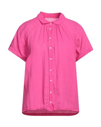 Hartford Woman Shirt Fuchsia Size 2 Cotton In Pink