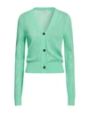 Dries Van Noten Woman Cardigan Light Green Size M Viscose, Polyester