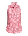 Moschino Woman Shirt Pink Size 8 Polyester, Elastane