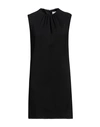 LANVIN LANVIN WOMAN MINI DRESS BLACK SIZE 8 VISCOSE