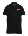Dsquared2 D2 Tennis Logo Printed Polo Shirt In Black