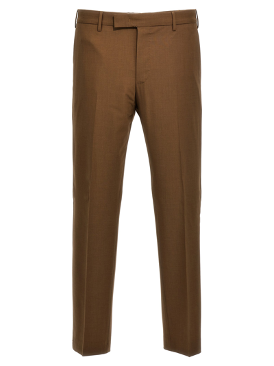 Pt Torino Dieci Pants Brown In Cappuccino
