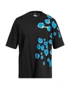 Dsquared2 Man T-shirt Black Size Xxl Cotton In Black