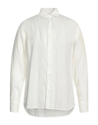 Mc2 Saint Barth Man Shirt White Size M Cotton
