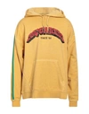 Dsquared2 Man Sweatshirt Yellow Size L Cotton