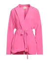 Alysi Woman Shirt Pink Size 4 Silk