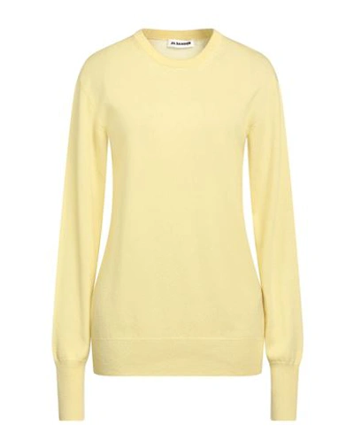 Jil Sander Woman Sweater Light Yellow Size 6 Cashmere