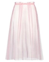 Msgm Woman Midi Skirt Pink Size 6 Polyamide