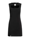 Givenchy Black Stretch Viscose Blend Mini Dress In Black