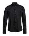 Cavalli Class Man Shirt Black Size 15 ¾ Cotton, Elastane
