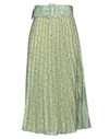 BYTIMO BYTIMO WOMAN MAXI SKIRT LIGHT GREEN SIZE L POLYESTER