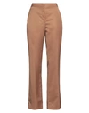 Jil Sander Woman Pants Camel Size 6 Viscose In Beige