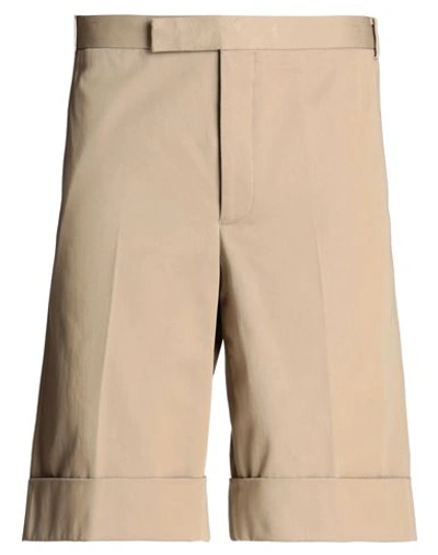 Thom Browne Man Shorts & Bermuda Shorts Khaki Size 3 Cotton In Beige