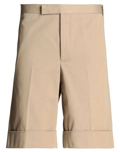 Thom Browne Man Shorts & Bermuda Shorts Khaki Size 4 Cotton In Beige