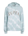 Forte Dei Marmi Couture Woman Sweatshirt Sky Blue Size M Cotton In Blue