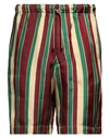 Dries Van Noten Man Shorts & Bermuda Shorts Burgundy Size 32 Acetate, Cupro In Red