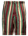 Dries Van Noten Man Shorts & Bermuda Shorts Burgundy Size 36 Acetate, Cupro In Red