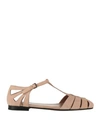 Church's Woman Sandals Blush Size 10 Leather In Pink