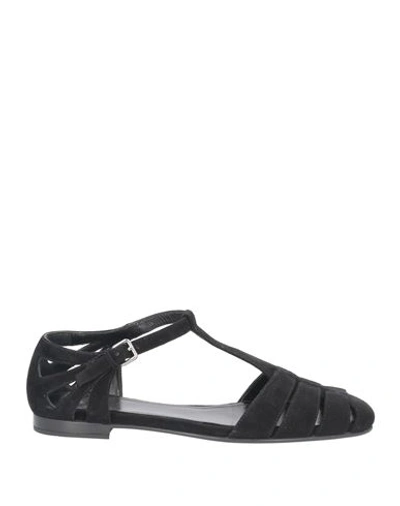 Church's Woman Sandals Black Size 6.5 Leather