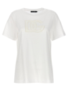 DOLCE & GABBANA LACE LOGO T-SHIRT WHITE