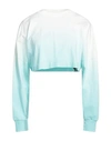 Palm Angels Blue & White Overlogo Long Sleeve T-shirt In White