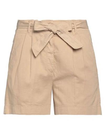 Hartford Woman Shorts & Bermuda Shorts Camel Size 1 Cotton In Beige