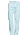 DRIES VAN NOTEN DRIES VAN NOTEN MAN JEANS SKY BLUE SIZE 33 COTTON