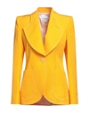 Casablanca Woman Blazer Marigold Size 8 Viscose, Silk In Yellow