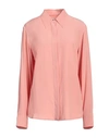 Dries Van Noten Woman Shirt Blush Size 10 Acetate, Silk In Pink